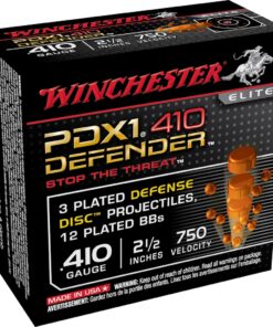 Winchester PDX1 Defender Ammunition 410 Bore 2-1/2" 3 Disks over 1/4 oz BB Box of 10