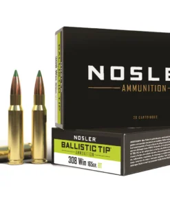 Nosler BT Ammunition 308 Winchester 165 Grain Ballistic Tip Box of 20