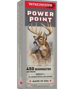 Winchester Power Point Ammunition 450 Bushmaster 260 Grain Power-Point Box of 20