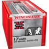 Winchester Super-X Ammunition 17 Hornady Magnum Rimfire (HMR) 20 Grain XTP Jacketed Hollow Point