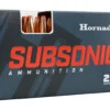 Hornady Subsonic Ammunition 450 Bushmaster 395 Grain SUB-X FTX Box of 20