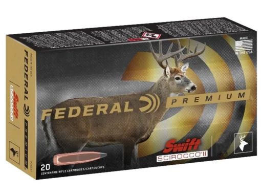 Federal Premium Ammunition 450 Bushmaster 250 Grain Swift Scirocco II Box of 20