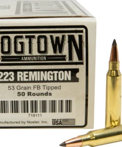 Dogtown Ammunition 223 Remington 53 Grain Polymer Tip Flat Base Box of 50