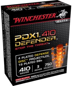 Winchester PDX1 Defender Ammunition 410 Bore 3" 4 Disks over 1/3 oz BB Box of 10