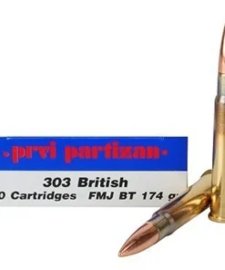 Prvi Partizan Ammunition 303 British 174 Grain Full Metal Jacket Boat Tail Box of 20